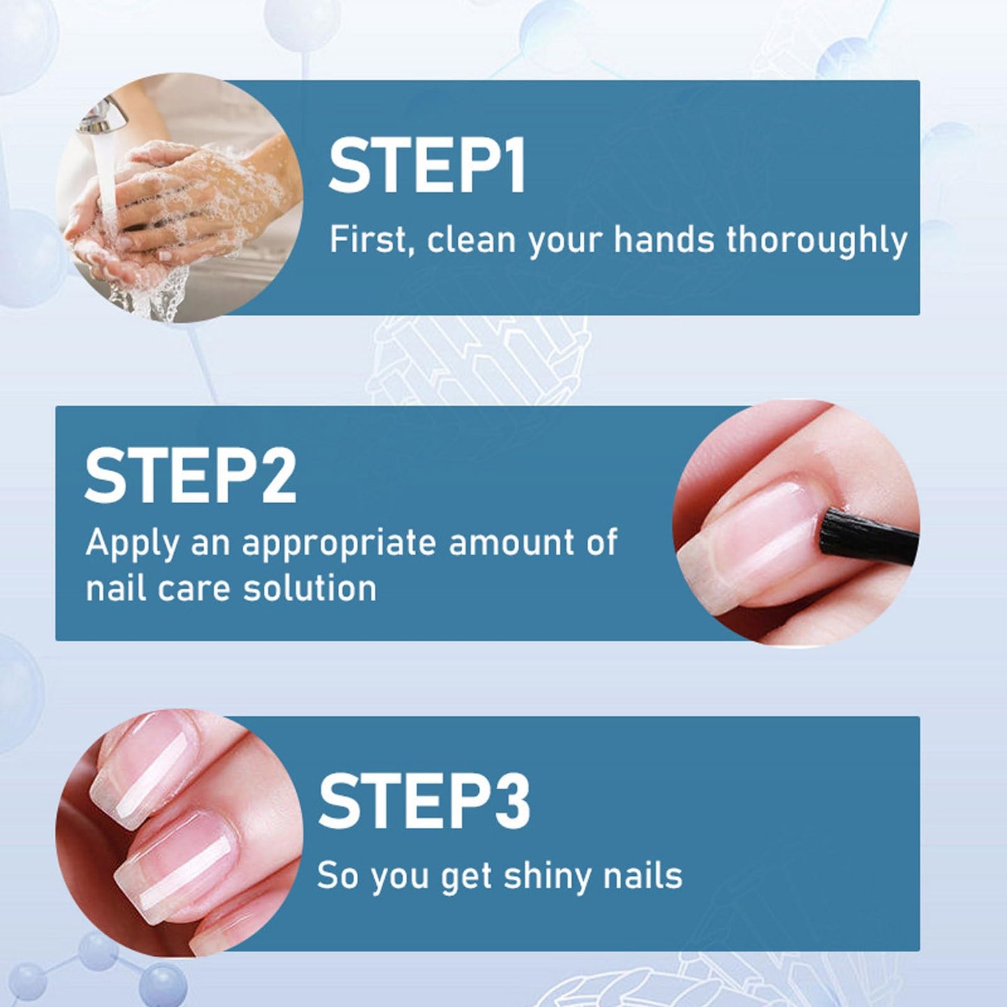 Nail Strengthener Polish, Keratin Nail Treatment for Thin Weak & Damaged Nails, Clear Nail Polish Solution Deep Moisturizer and Smoother Nail Care