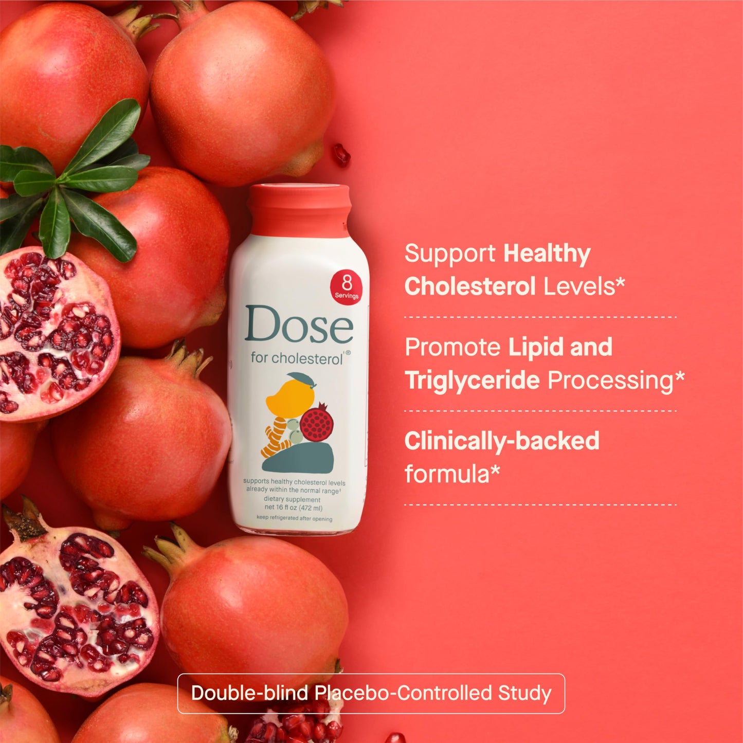 DOSE for Cholesterol Supplements Maintain Healthy Cholesterol Levels and Supports Cardiovascular Health Gluten-Free Vegan Zero Sugar, 16oz Bottle, 3 Pack (3 Week Supply) DOSE buy supplements Au