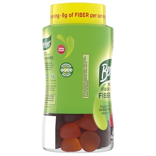 Benefiber Prebiotic Friendly Fiber Supplement Gummies for Digestive Health, Assorted Fruit Flavor - 81 Count