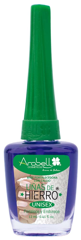 Arobell Nail Strengthener Iron Nails Nail Hardener for Damaged & Brittle Nails Clear Nail Polish for Growth & Protection