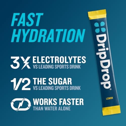 DripDrop Hydration Bold Variety Value Bundle Electrolyte Packets, 128 Count | Watermelon, Berry, Lemon, Orange; 3X Electrolytes, Vitamin C, Magnesium, Zinc; Single Serve Powder Drink Mix; Value Pack