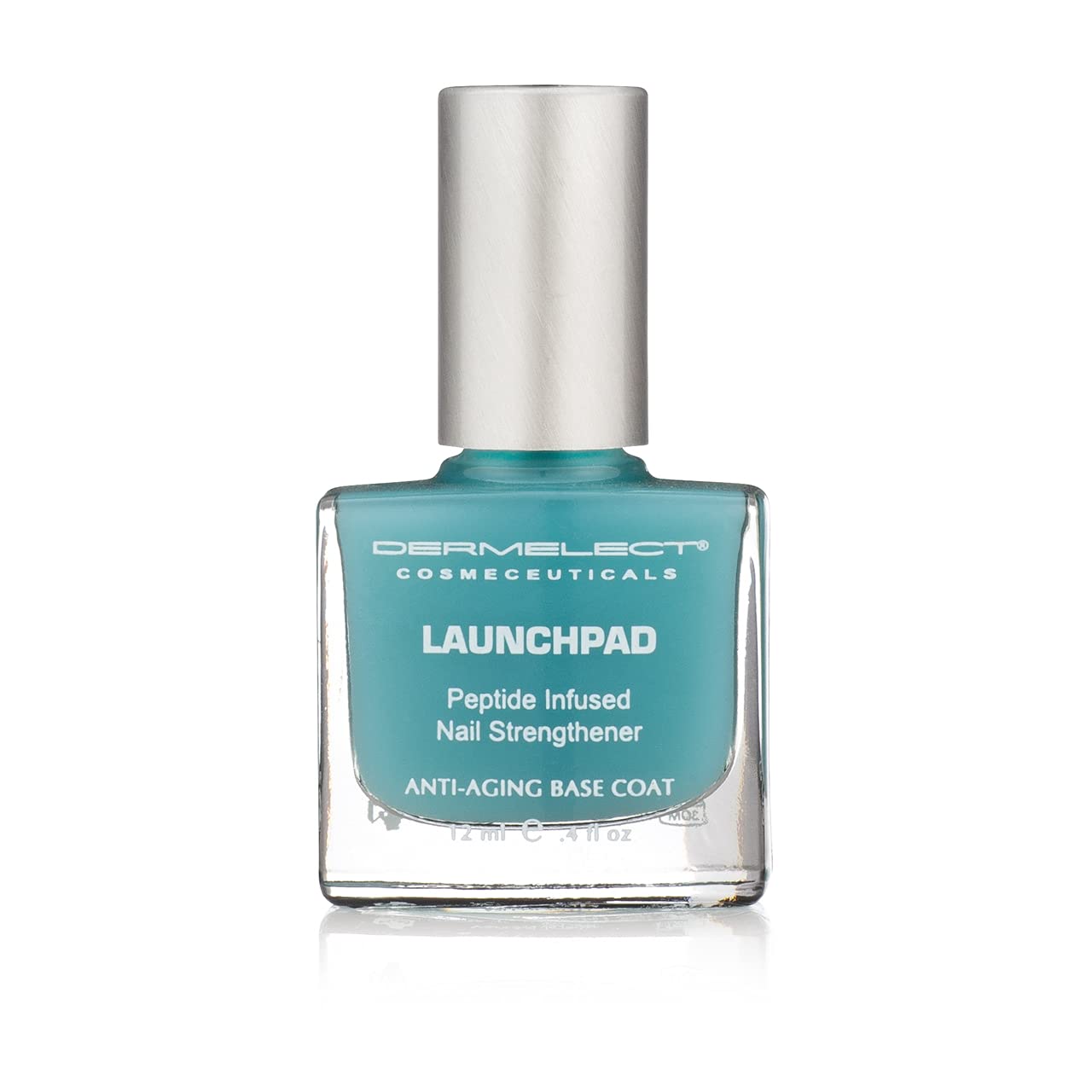 Dermelect Launchpad Nail Strengthener - Nailcare Base Coat with Keratin Protein Peptides, Strengthening, Hardening Protective Treatment for Weak, Thin, Brittle