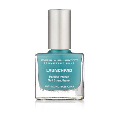 Dermelect Launchpad Nail Strengthener - Nailcare Base Coat with Keratin Protein Peptides, Strengthening, Hardening Protective Treatment for Weak, Thin, Brittle