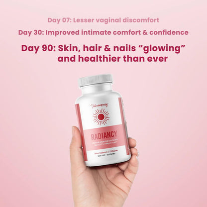 BB Company Radiancy | Vaginal Probiotics for Vaginal Dryness, pH Balance | Fights Itch, Odor | Anti-Aging | Hyaluronic Acid, Probiotics, Vitamin C, Multi Collagen | 120 Ct BB Company buy supplements Au