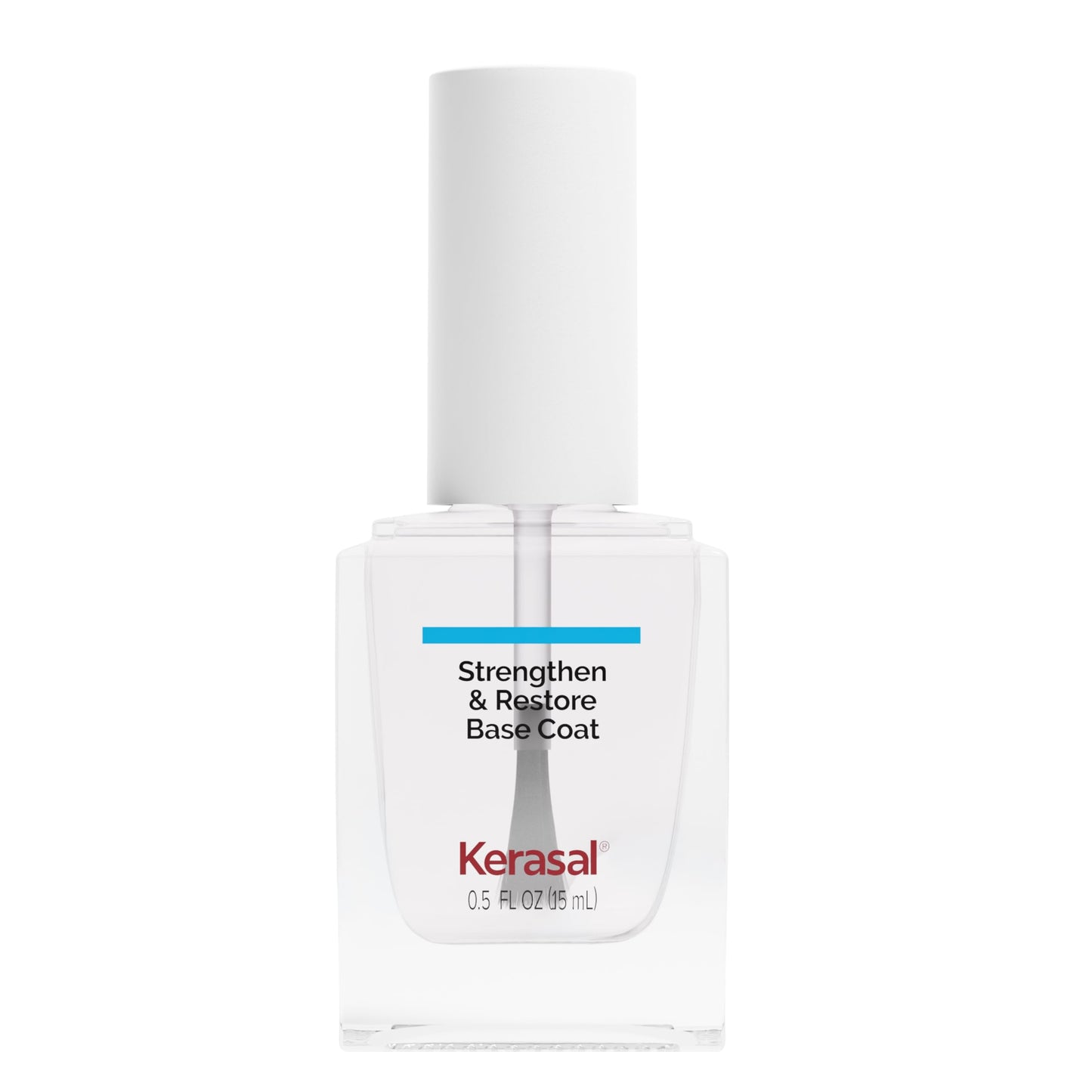 Kerasal Nail Strengthen & Restore Base Coat with Hydrolyzed Keratin and Hyaluronic Acid, .5 Oz