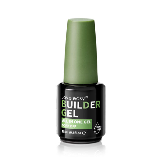 Love easy Hema Free Builder Gel for Nails Hypoallergenic & Odorless - Thickness Nail Strengthener & Extender | 28-Day Chip Resistance