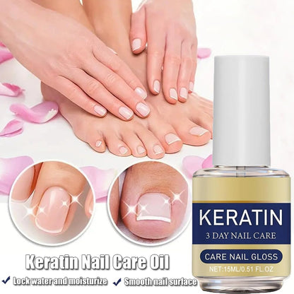 Keratin Nail Treatment, Nail Strengthener, Keratin Nail Polish, Deeply Moisturizes for Strong, Shiny Nails(2pcs,16ml)