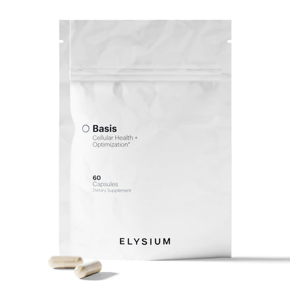 ELYSIUM Basis NAD Plus Supplement 30 Servings - with Nicotinamide Riboside 250mg and Pterostilbene 50mg - Healthy Aging Supplement & Cellular Energy ELYSIUM buy supplements Au