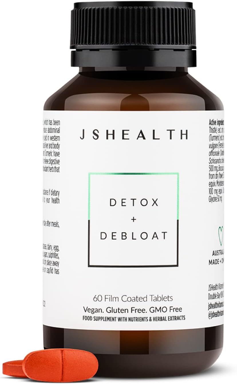 JSHealth Vitamins Bloating Bundle | Includes Detox + Debloat Liver Health Formula & Metabolism+ Natural Energy Support