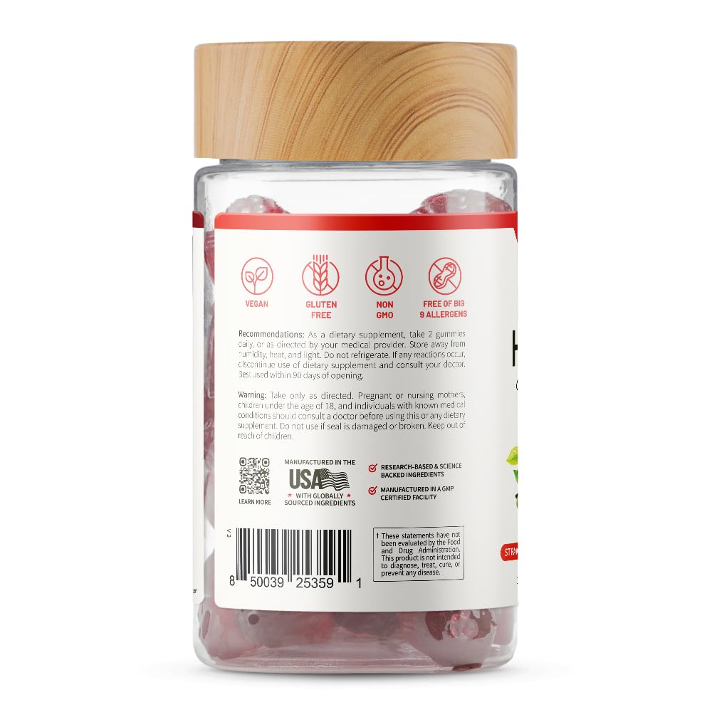 Snap Supplements Heart Health Gummies, CoQ10, Sugar-Free, 60 Vegan Gummies | Blood Circulation Supplements, Heart Health Supplements, Blood Flow Supplement, Gluten-Free, Non-GMO, Grapeseed, Blueberry