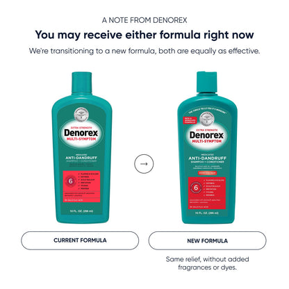 Denorex Extra Strength Multi-Symptom Anti Dandruff Shampoo & Conditioner Treatment, 3% Salicylic Acid Helps Relieve Moderate Symptoms of Dandruff