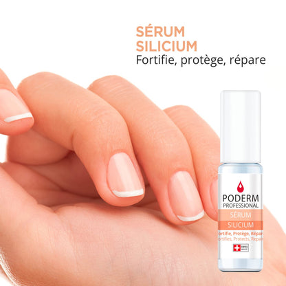 PODERM – NAIL STRENGTHENER FOR DAMAGED NAILS – 100% Natural Ingredients – VEGAN - Professional Nail Care : Fortifies, Protects, and Repairs Weak Nails