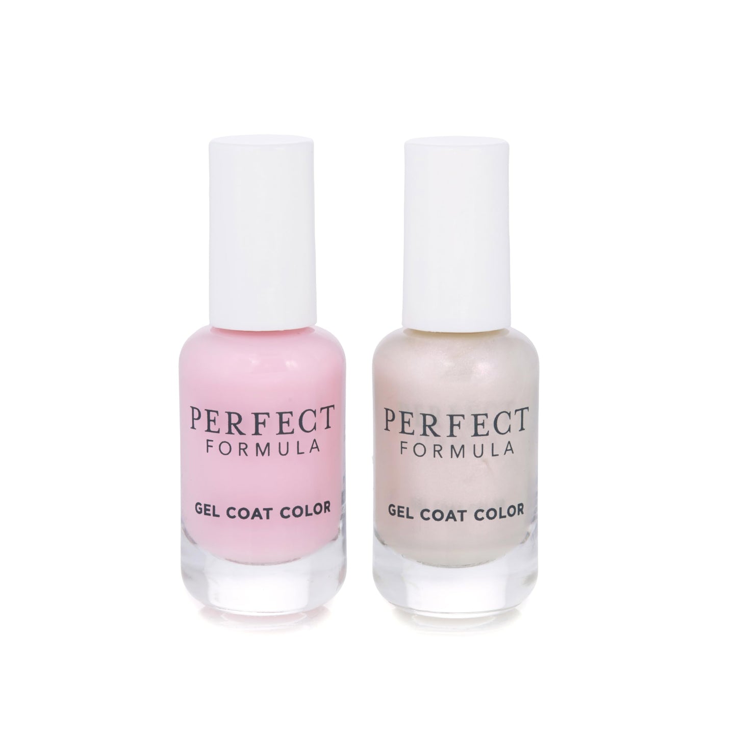 Perfect Formula Gel Coat Color Duo – Fresh Pink & Dazzle - Nail Strengthener & Keratin Repair Treatment, Protein-Rich, Glossy Gel Nail Polish for Damaged Nails,