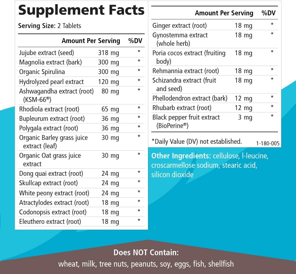 PURE ESSENCE LABS Stress Support System - Best Immune Support - Immunity Booster & Dietary Supplements - Headache & Stress Relief - Gives Natural Calm (60 Tablets)
