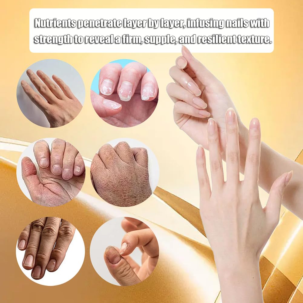 Keratin Nail Treatment, Nail Strengthener, Keratin Nail Polish, Deeply Moisturizes for Strong, Shiny Nails(2pcs,16ml)