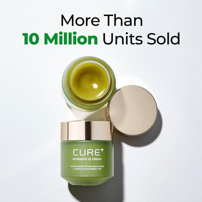 Cure Intensive 2X Cream, Premium Aloe Deep Moisturizing Multi Balm, Korean Skincare, Face Moisturizer for Dry Skin (Pack of 1)