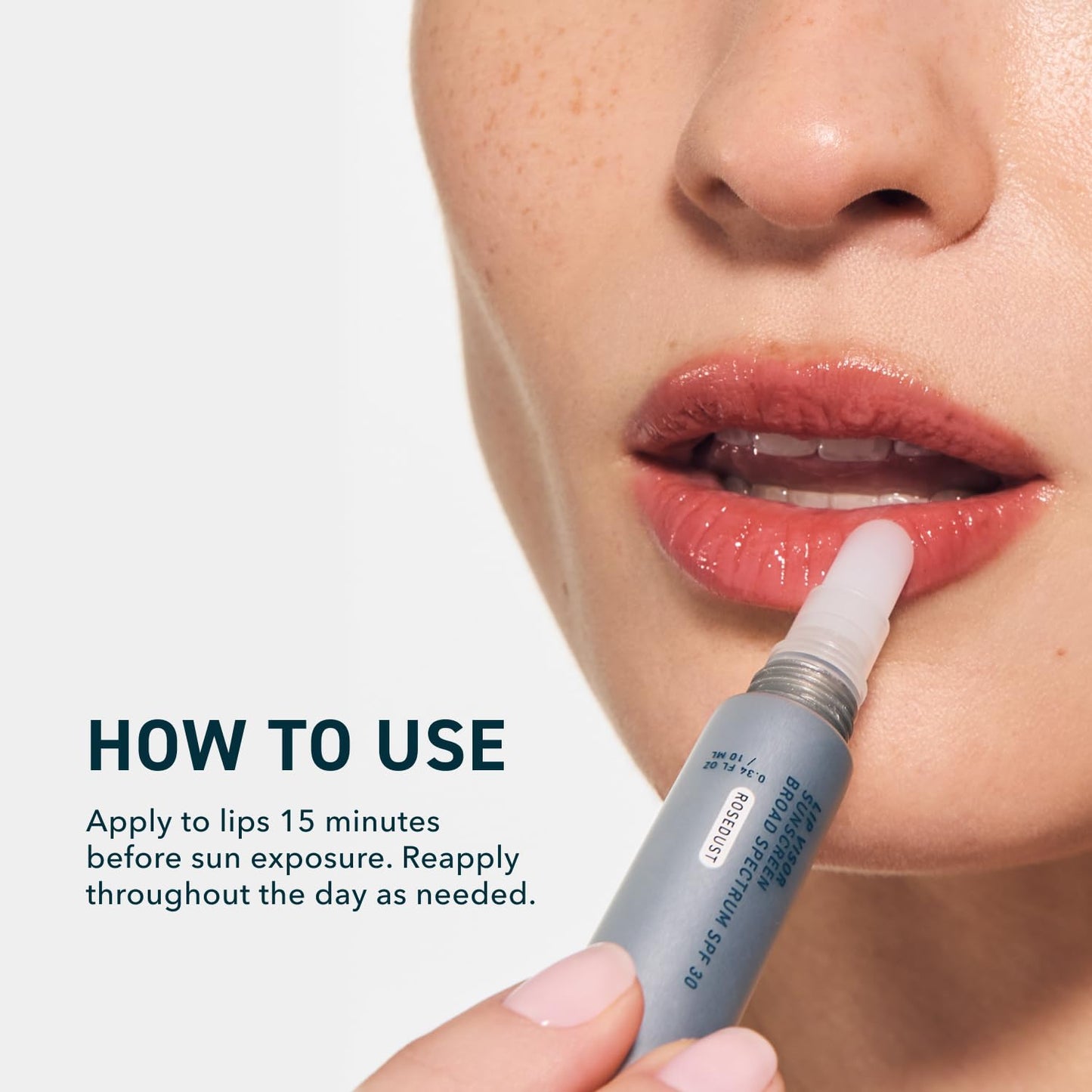 Prequel Skin Lip Visor, Tinted Lip Balm with SPF 30 PA+++. Rosedust, Mint Flavor, Rosy Nude Shade with Non-Sticky Finish