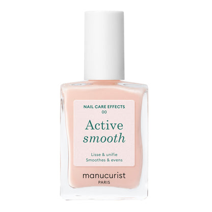 Manucurist Active Smooth 00 Nail Concealer Polish & Care - 2 in 1 Nude Nail Polish : Nail Strengthener and Growth - No Lamp
