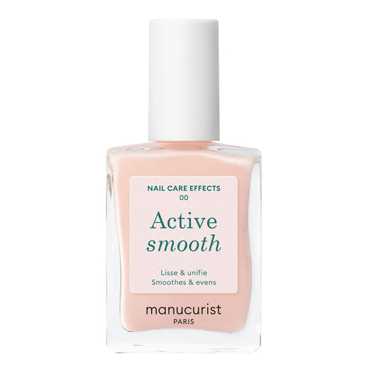 Manucurist Active Smooth 00 Nail Concealer Polish & Care - 2 in 1 Nude Nail Polish : Nail Strengthener and Growth - No Lamp
