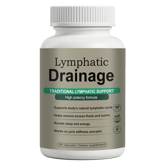 Lymphatic Drainage Capsules – Natural Herbal Blend with Dandelion, Burdock, Kelp & Echinacea – Supports Circulation & Fluid Balance Qiuumey buy supplements Au