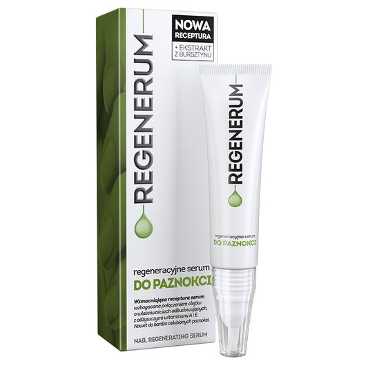 Regenerum - Regenerating Nail Serum - Strengthens, Nourishes, Protects, Reduces Discoloration, Softens Cuticles and Promotes Healthy Growth - 5ml