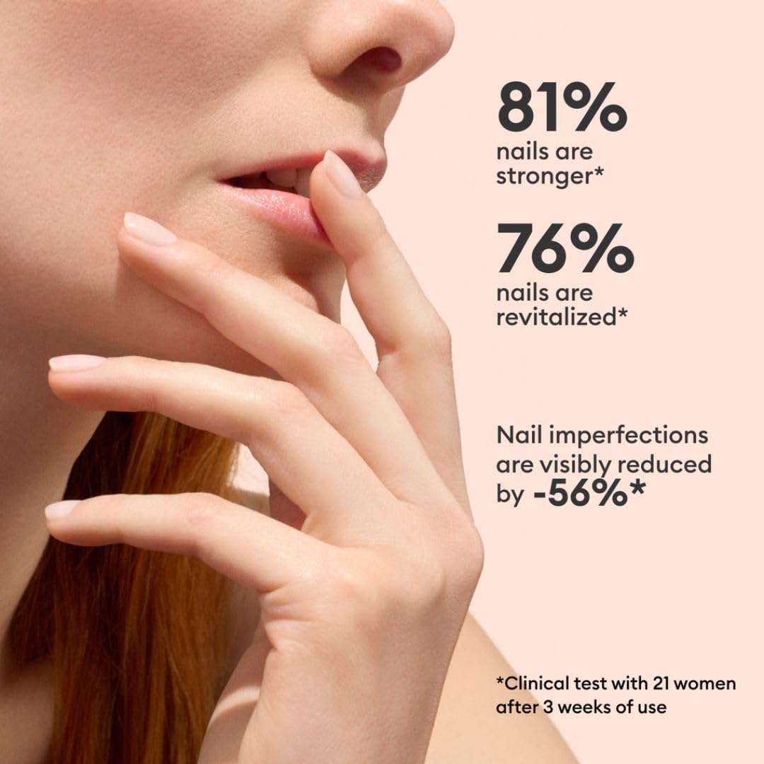Manucurist Active Smooth 00 Nail Concealer Polish & Care - 2 in 1 Nude Nail Polish : Nail Strengthener and Growth - No Lamp