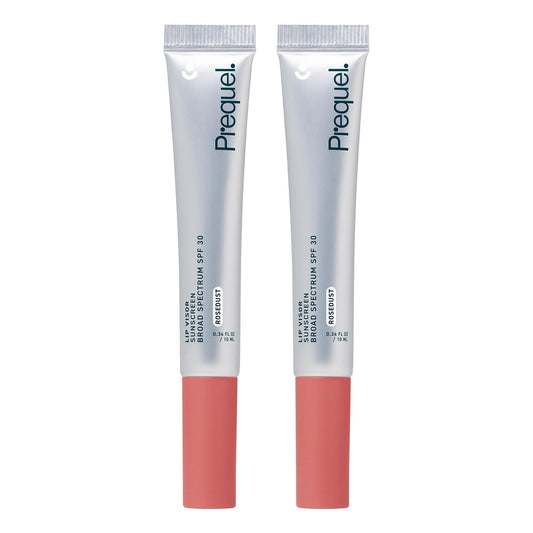 Prequel Skin Lip Visor, Tinted Lip Balm with SPF 30 PA+++. Rosedust, Mint Flavor, Rosy Nude Shade with Non-Sticky Finish
