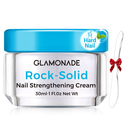 Glamonade Hard Nail Strengthening Cream: Nail strengthener and Cuticle Treatment To Repair Damaged Thin Nails and Dry Cracked Skin&Grow Nails,