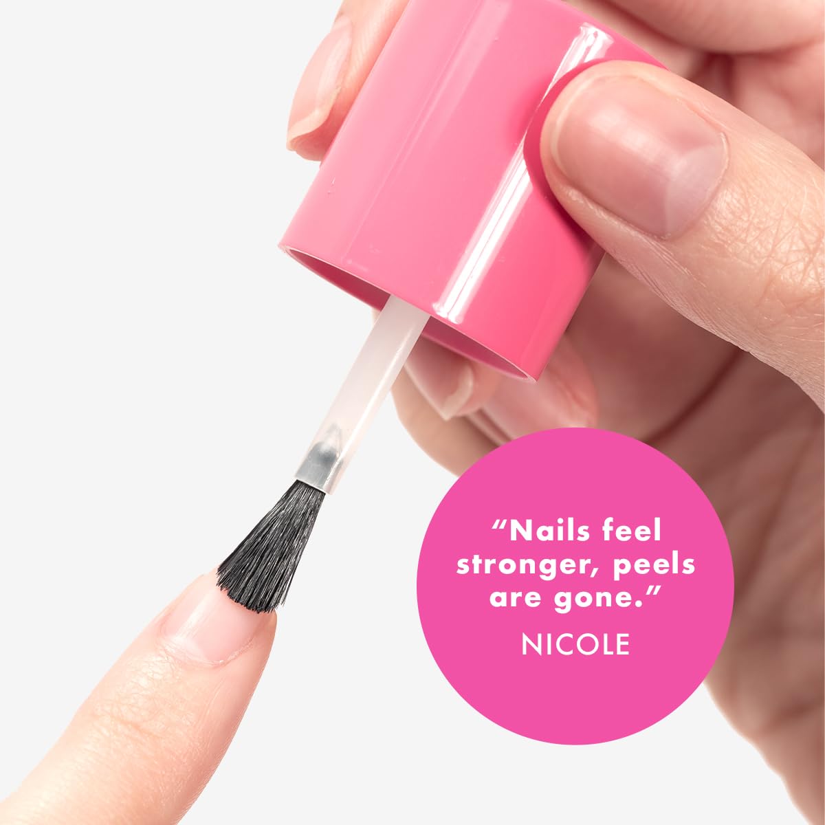 Olive & June Advanced Nail Strengthener | Powerful Treatment for Stronger, Longer Nails | Helps Prevent Chipping & Breaking | Can Be Worn Alone or Under Polish