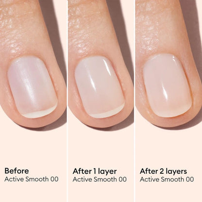 Manucurist Active Smooth 00 Nail Concealer Polish & Care - 2 in 1 Nude Nail Polish : Nail Strengthener and Growth - No Lamp