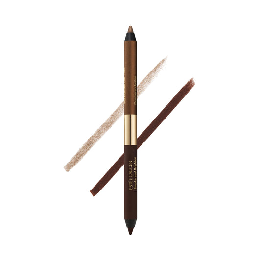 Estée Lauder Smoke and Brighten Long-Lasting Waterproof Kajal Eyeliner Pencil Duo, 0.03 Ounce, Dark Chocoloate/Rich Bronze Estée LauderBuy Supplements Australia