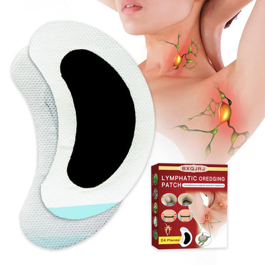 BXQJRJ 24Pcs/Box Herbal Lymph Nodes Patch,Lymphatic Drainage Patch/Patches,Herbal Lymphatic Drainage Care Patch,Neck Lymph Nodes Patch, Lymphatic Massage for Men and Women BXQJRJ buy supplements Au
