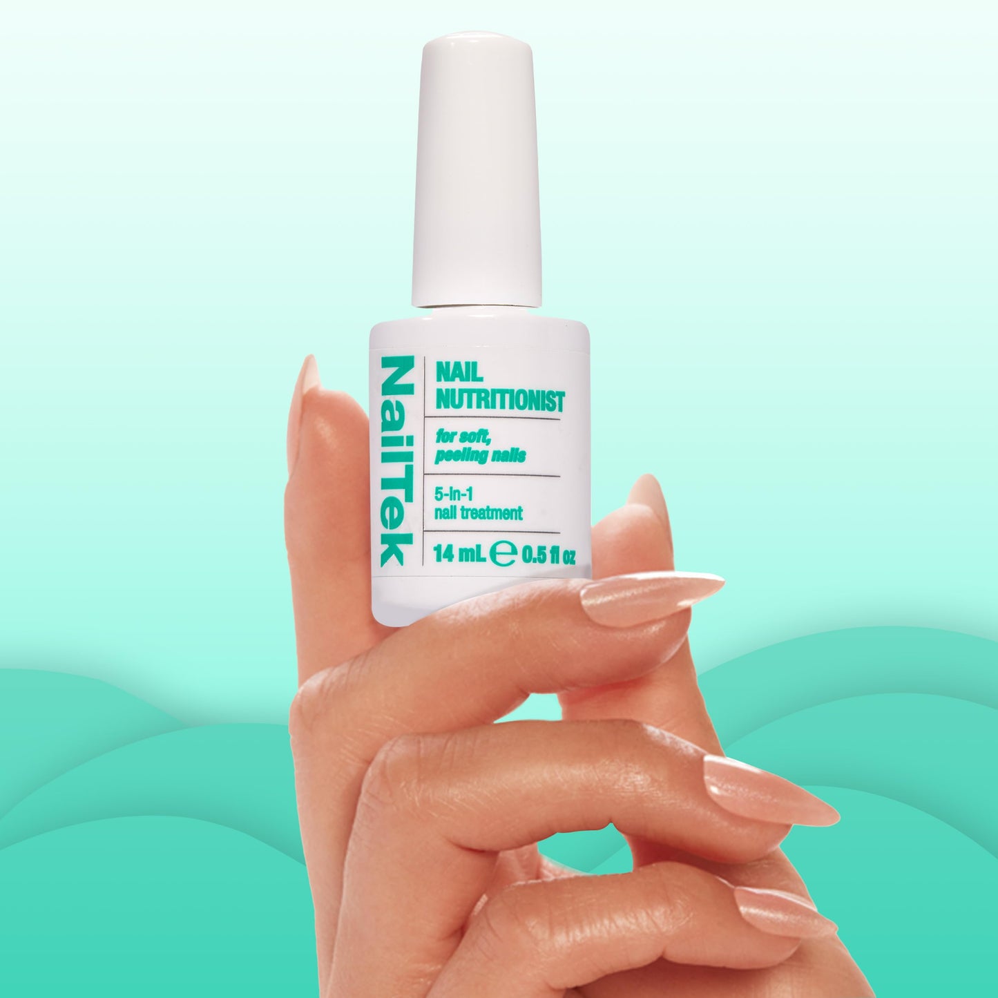 Nail Tek Nutritionist – Nail Strengthener and Repair for Damaged & Peeling Nails, 5-in-1 Moisturizing Care, 0.5 fl oz