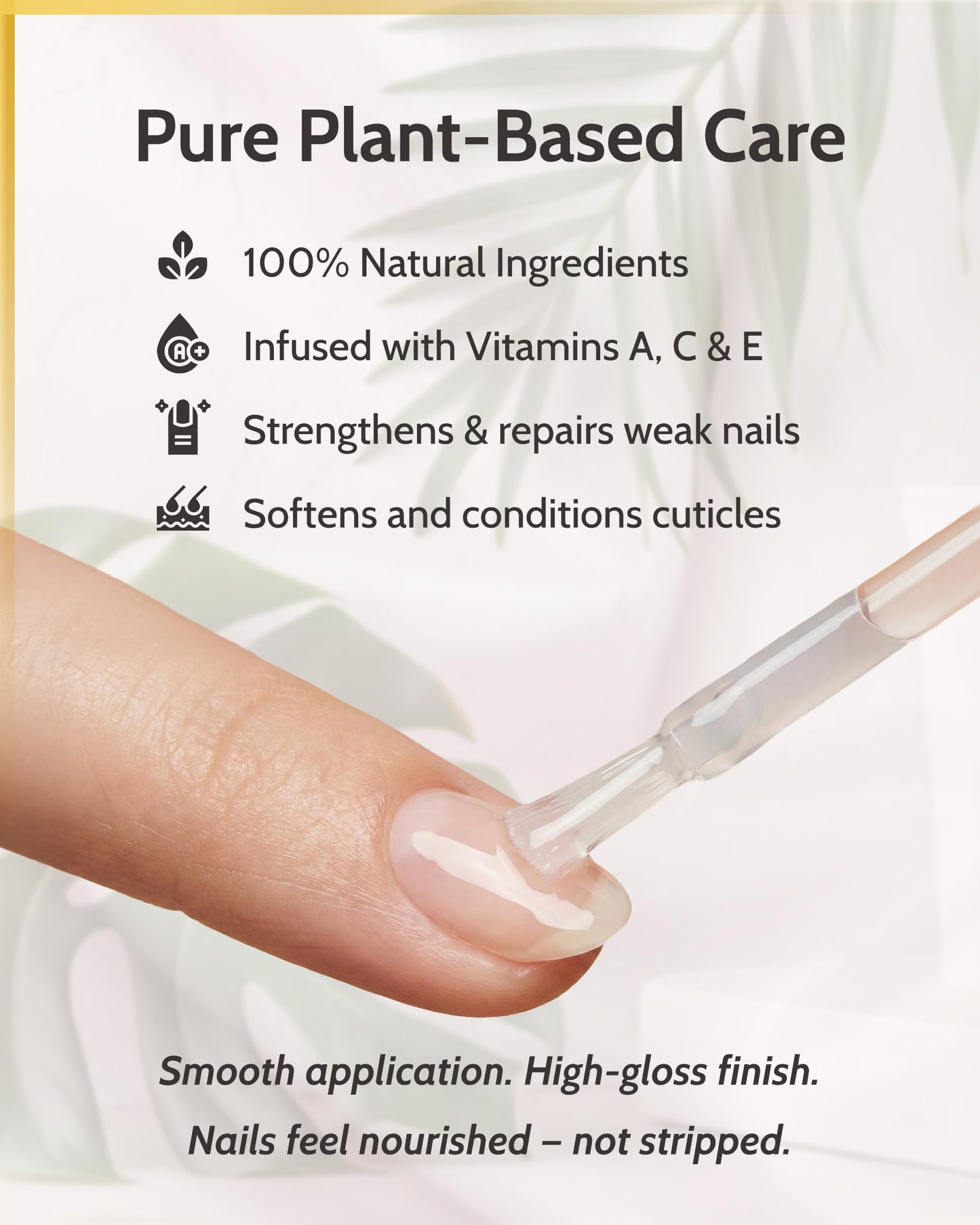 karma organic Deep Nutrition Nail Polish Strengthener - Nail Ridge Filler Base Coat Polish for Thin & Damaged Nails, Non-Toxic, Vegan & Cruelty Free, 0.47 fl oz