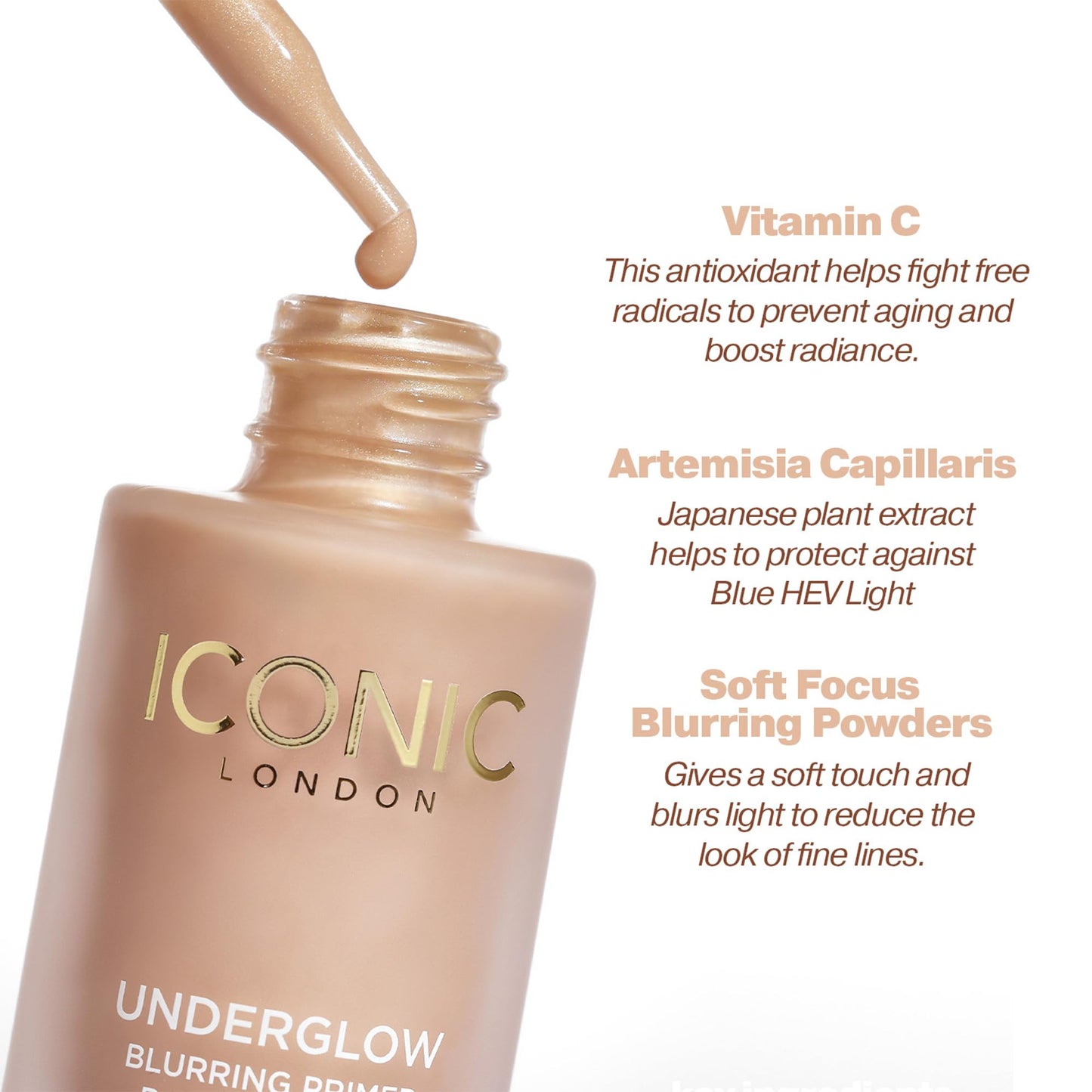 ICONIC LONDON Underglow Blurring Primer | Blurs Imperfections and Gives Skin a Radiant Glow, Cruelty-Free, Vegan Makeup Universal Shade, 0.91 Fl oz ICONIC LONDONBuy Supplements Australia