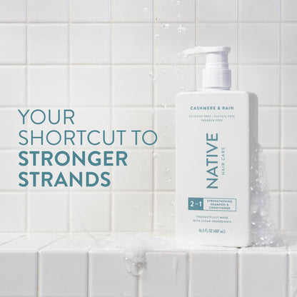 Native Stengthening 2-in-1 Shampoo & Conditioner Cashmere & Rain 16.5 fl Oz.
