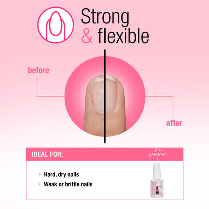 Nail Tek Nail Strengthener Formula 3 – Strengthening Nail-Polish Treatment for Hard, Dry, Brittle Nails, 0.5 fl oz