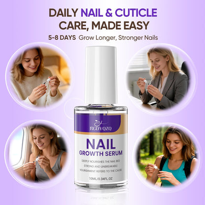 AOSILIAL Biotin Nail Growth Serum – Nail Strengthener for Weak, Brittle Nails – Nail & Cuticle Oil for Dry, Damaged Nails