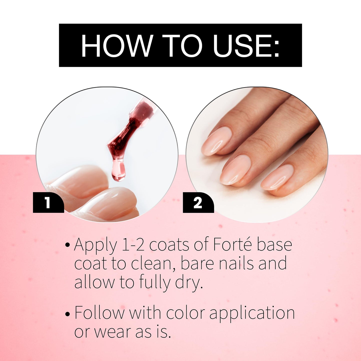 Seche Forte Strengthening Treatment Base Coat with Biotin & Bamboo, 0.5 fl oz