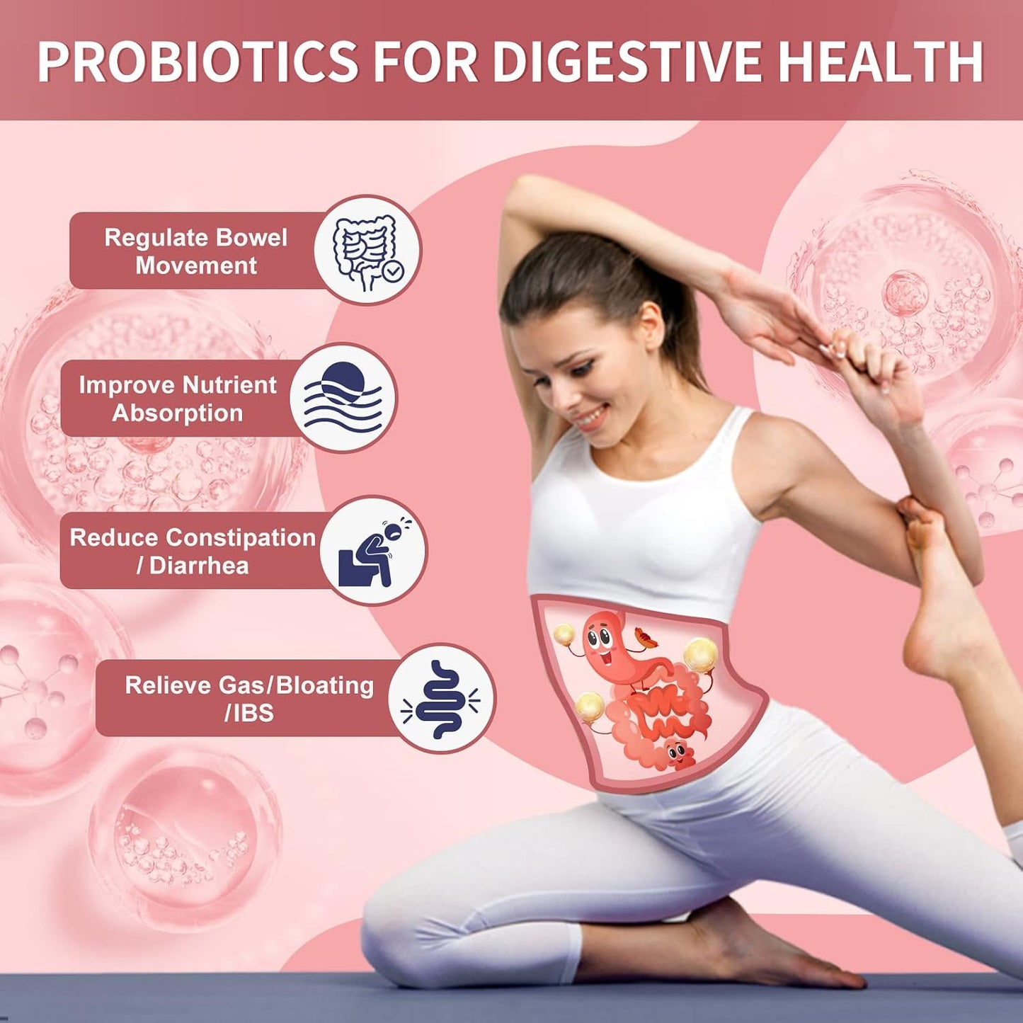 NATURE TARGET Women's Probiotics Powder, 100 Billion CFU, 45 Servings | Prebiotics, D-Mannose And Cranberry, Supports Urinary Tract, Gut, And Digestive Health For Women, Light Cranberry Flavor