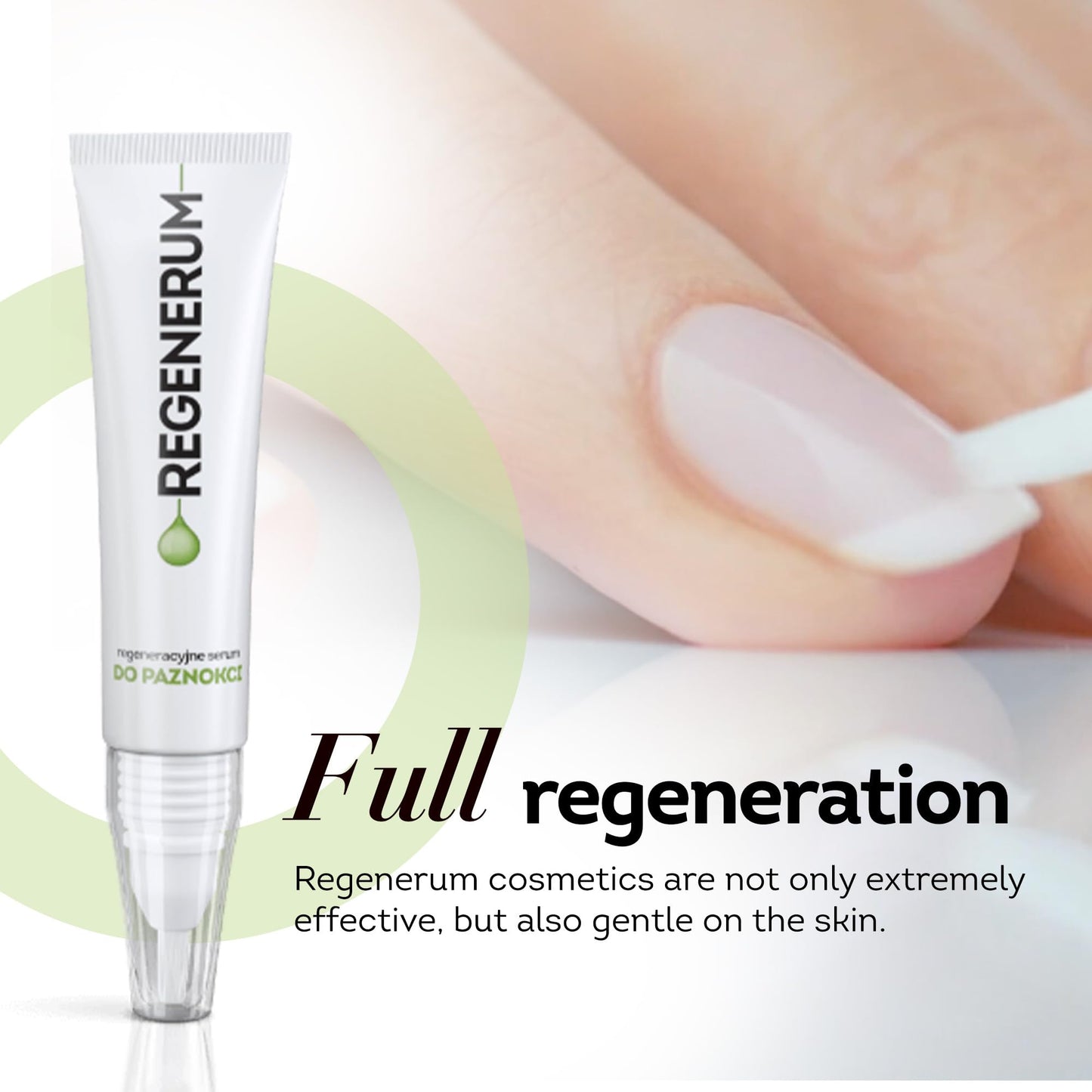 Regenerum - Regenerating Nail Serum - Strengthens, Nourishes, Protects, Reduces Discoloration, Softens Cuticles and Promotes Healthy Growth - 5ml