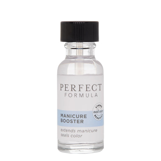 Perfect Formula Manicure Booster - Base and Top Coat Nail Strengthener, Keratin Treatment - Strengthener for Damaged Nails - Made In The USA .60 fl oz.