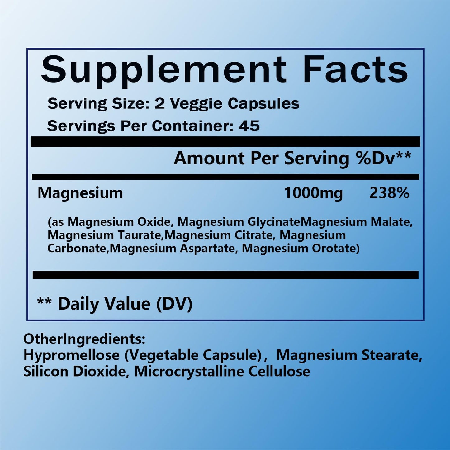 Magnesium Complex Supplement - 8 Elemental Magnesium 1000mg - Glycinate, Citrate, Malate, Taurate Chelated | Easy Absorption, Energy Support | Vegan Non-GMO, 90 Capsules (1pc) KFUKFU buy supplements Au