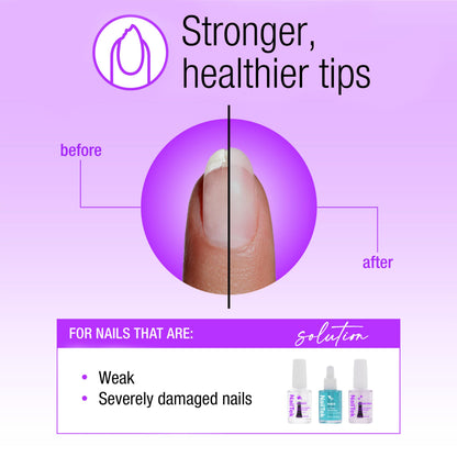 Nail Tek Formula 4 Xtra Nail Strengthener Polish – Protein-Enriched Repair Treatment for Weak & Damaged Nails, 0.5 fl oz