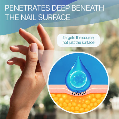Nail Therapy Triple Clear HF Nano Nail Strengthener Oil for Damaged & Nails affected by moisture and wear– Plant-Based Toenail & Fingernail Oil for Thick