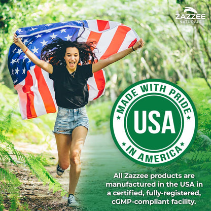 Zazzee USDA Organic Spirulina Powder, 2.2 Pounds (1 KG), 303 Servings, Certified Kosher, 100% Pure, Non-Irradiated, Mess-Free Wide Mouth Container, Fresh Smell and Neutral Taste, Non-GMO, Made in USA