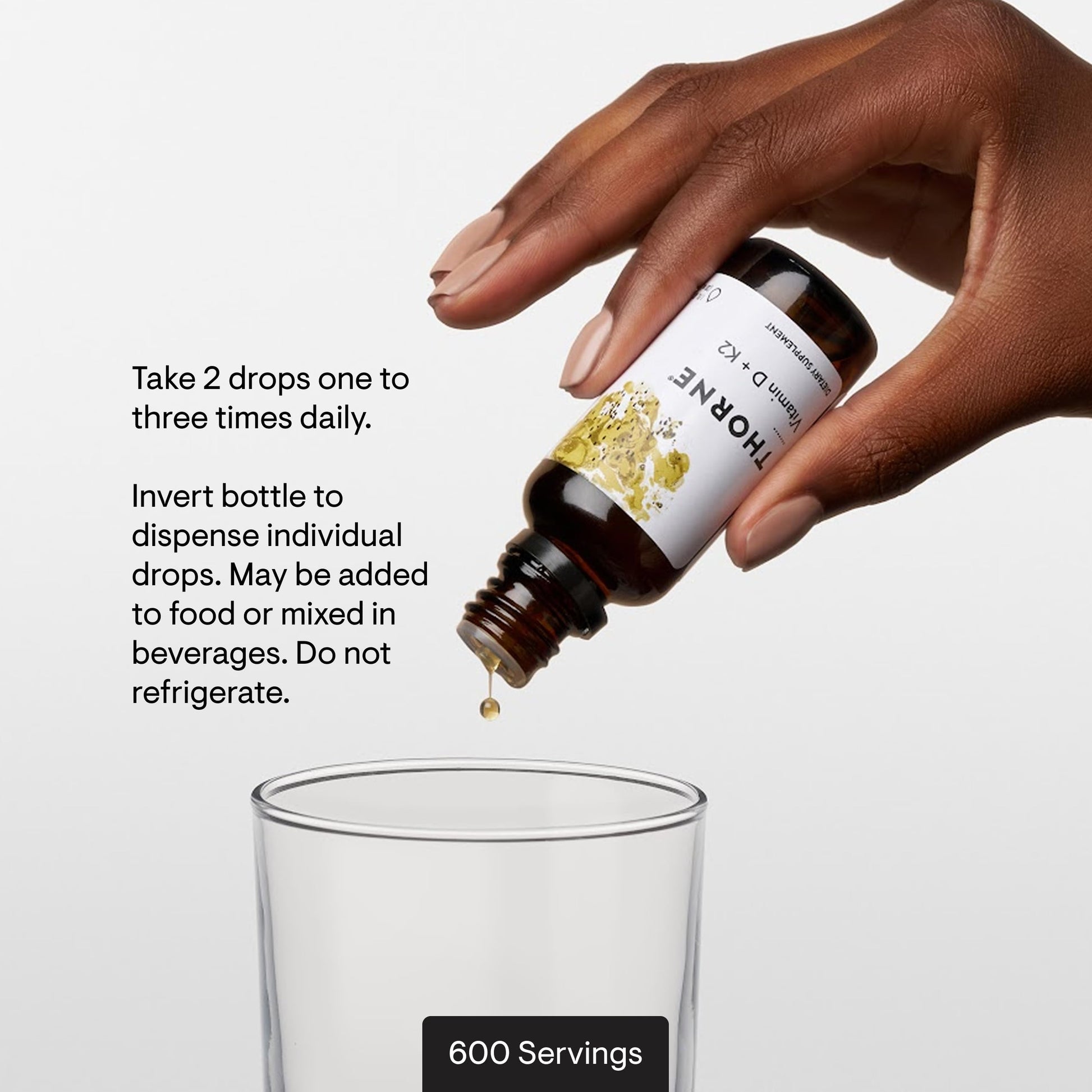 THORNE - Vitamin D + K2 Liquid with a Metered Dispenser - Vitamins D3 & K2 to Support Healthy Bones & Muscles* - 1 Fl Oz (30 ml) - 600 Servings THORNE buy supplements Au