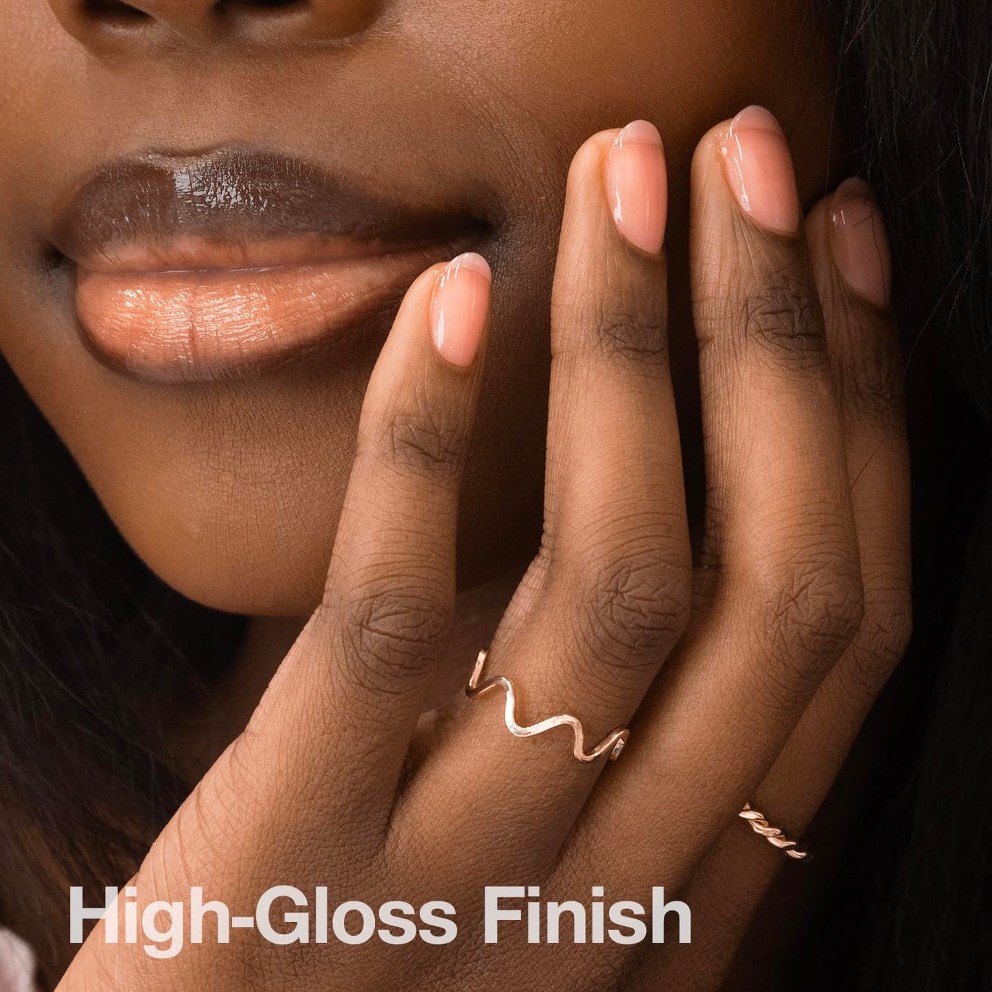 Probelle Nail Glow + Nail Strengthener and Hardener with Sheer Jelly Tint, Hard To Resist Ultra Glowy Nail Shine, Tinted Nails Strengthening Blush for Brittle