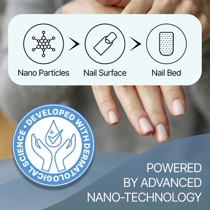 Nail Therapy Triple Clear HF Nano Nail Strengthener Oil for Damaged & Nails affected by moisture and wear– Plant-Based Toenail & Fingernail Oil for Thick