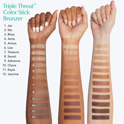 Thrive Causemetics Triple Threat Color Stick: Cream Bronzer & Contour Stick with Vitamin E, Evening Primrose Oil, Waterproof Smudge Proof Face Makeup, Anita (Light Medium Neutral) Thrive CausemeticsBuy Supplements Australia